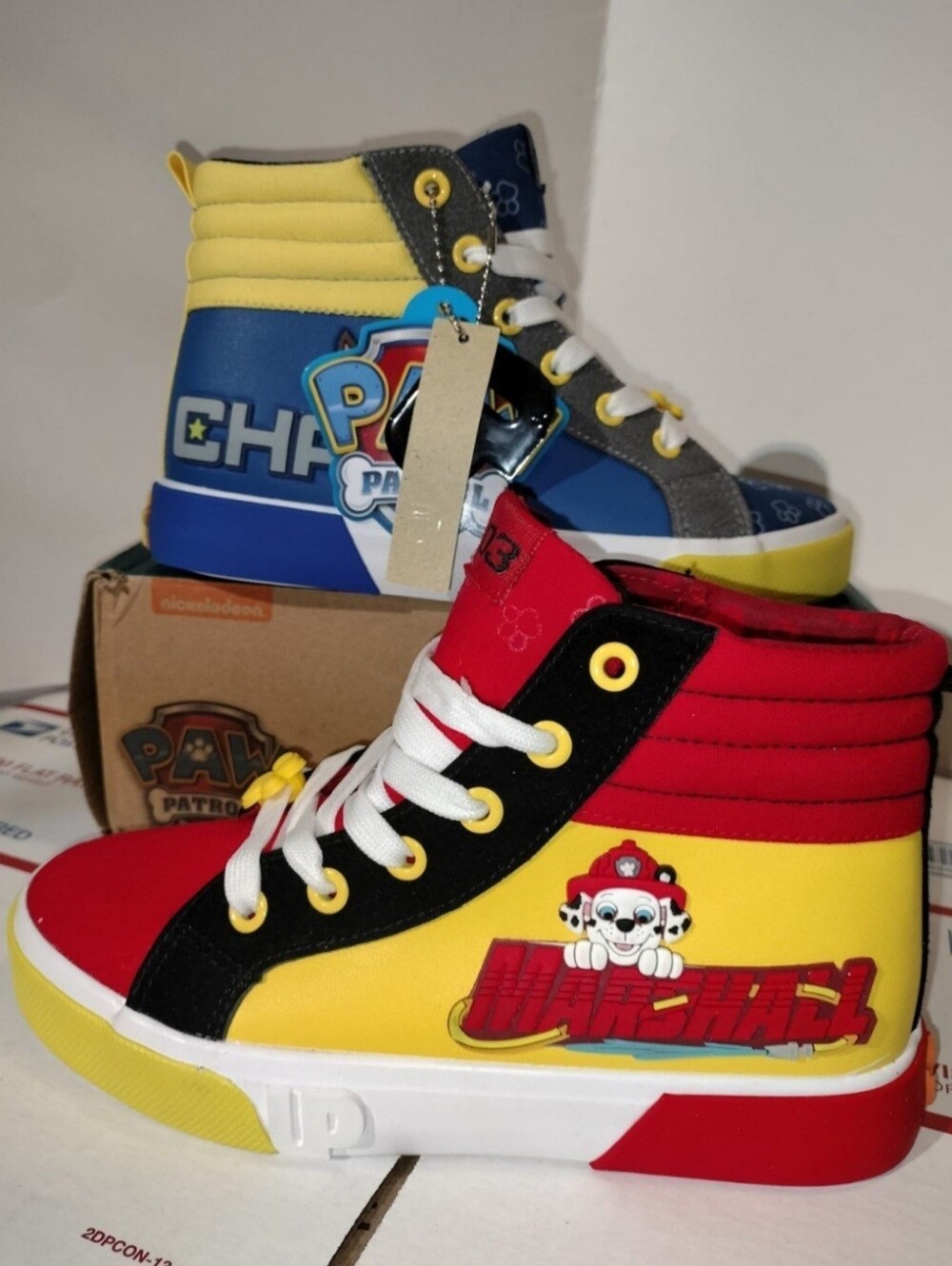 Ground up Paw Patrol Chase Marshall High Tops (PS) Unisex, Size 2. Original new
